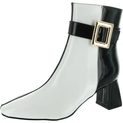 MASSEYS WOMENS BUCKLE MAN MADE MID-CALF BOOTS