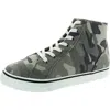Masseys Blakely Womens Cushioned Footbed Canvas High-top Sneakers In Green