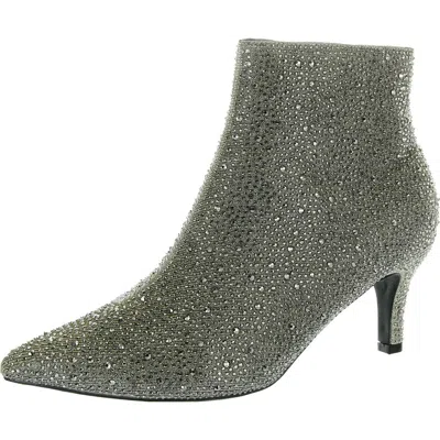 Masseys Womens Rhinestone Man Made Ankle Boots In Multi