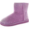 Masseys Womens Rhinestone Man Made Winter & Snow Boots In Multi