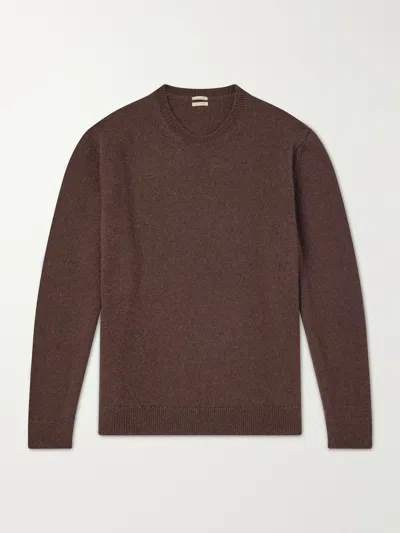 Massimo Alba Ares Cashmere And Alpaca-blend Sweater In Brown