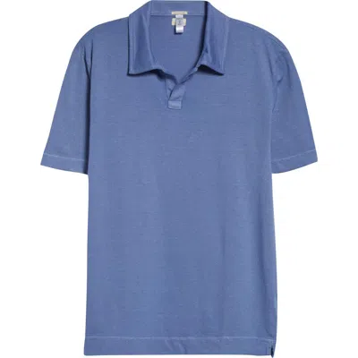 Massimo Alba Aruba Linen & Cotton Polo In Blue
