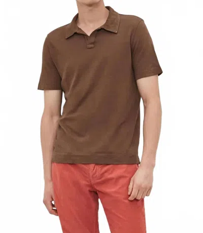 Massimo Alba Aruba Polo Shirt In Pecan In Brown