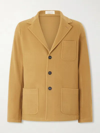Massimo Alba Baglietto Virgin Wool Overshirt In Orange
