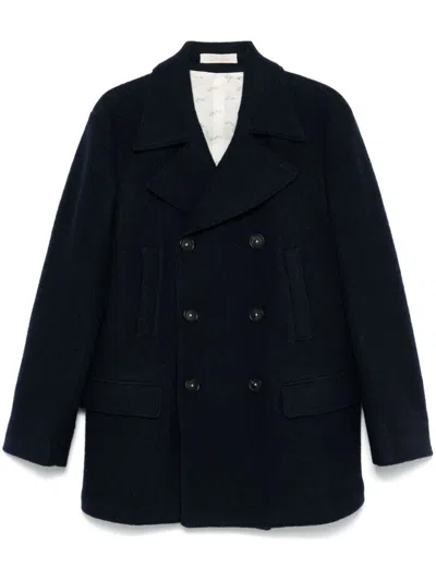 Massimo Alba Bellagio Coat In Blue