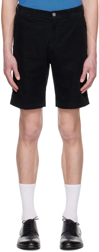 Massimo Alba Black Vela Shorts In Nero Lavato