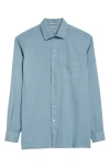 Massimo Alba Bowles Cotton Button-up Shirt In Avio