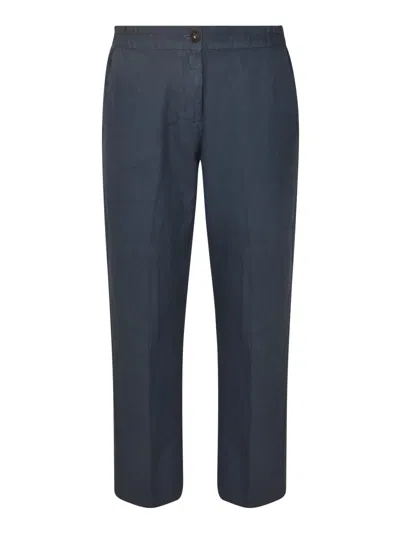 Massimo Alba Buttoned Trousers In Blue
