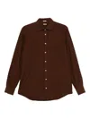 Massimo Alba Canary Shirt In Brown