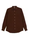Massimo Alba Canary Shirt In Brown
