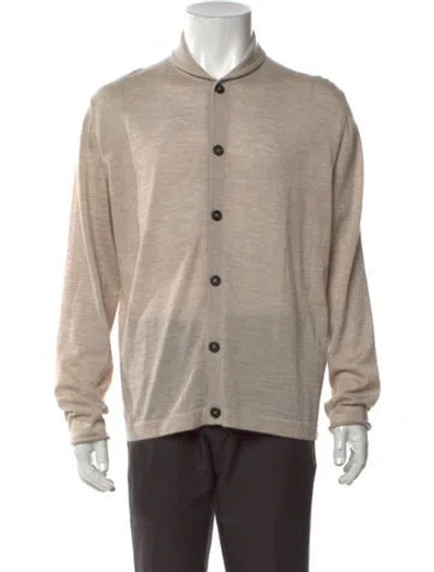 Pre-owned Massimo Alba Cashmere Collar Polo Shirt W/ Tags In Neutrals