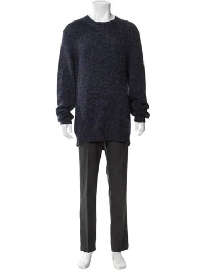 Pre-owned Massimo Alba Cashmere Crew Neck Pullover In Blue