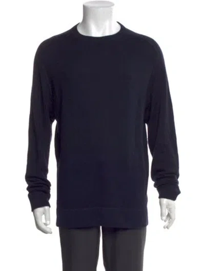 Pre-owned Massimo Alba Cashmere Crew Neck Pullover In Blue