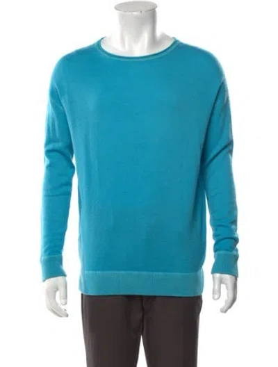 Pre-owned Massimo Alba Cashmere Crew Neck Pullover In Blue