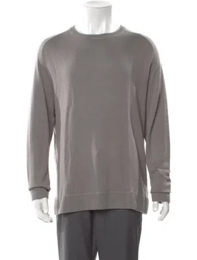 Pre-owned Massimo Alba Cashmere Crew Neck Pullover In Gray
