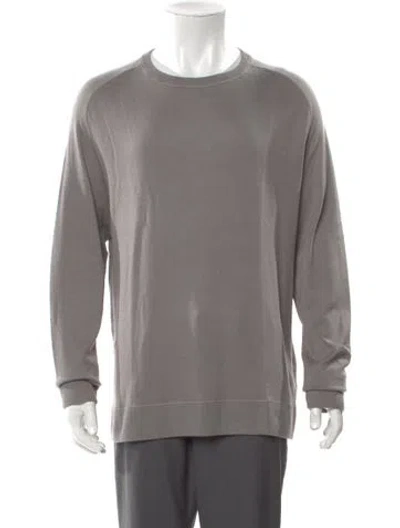 Pre-owned Massimo Alba Cashmere Crew Neck Pullover In Gray