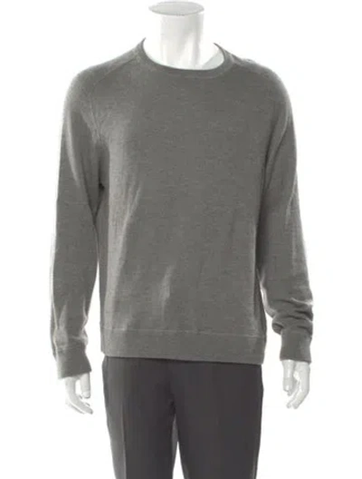 Pre-owned Massimo Alba Cashmere Crew Neck Pullover In Gray