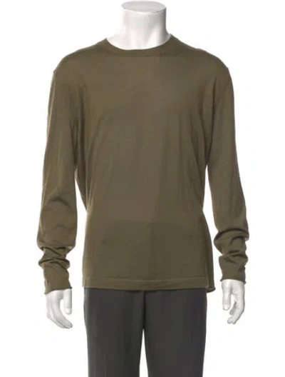 Pre-owned Massimo Alba Cashmere Crew Neck Pullover In Green