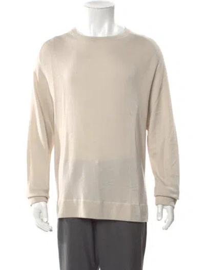 Pre-owned Massimo Alba Cashmere Crew Neck Pullover In Neutral