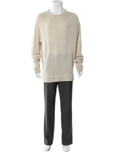 Pre-owned Massimo Alba Cashmere Crew Neck Pullover In Neutral
