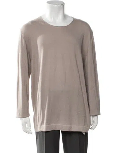 Pre-owned Massimo Alba Cashmere Crew Neck Pullover In Neutrals