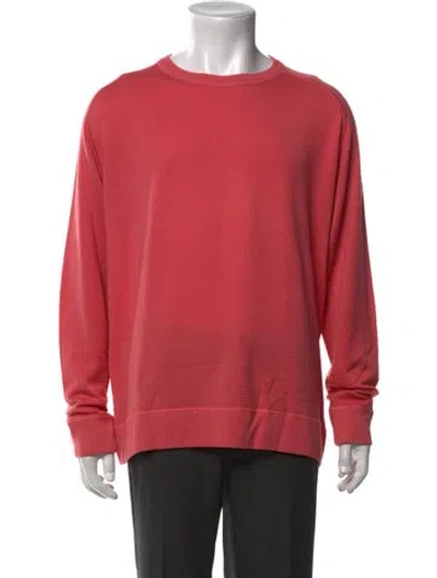 Pre-owned Massimo Alba Cashmere Crew Neck Pullover In Red