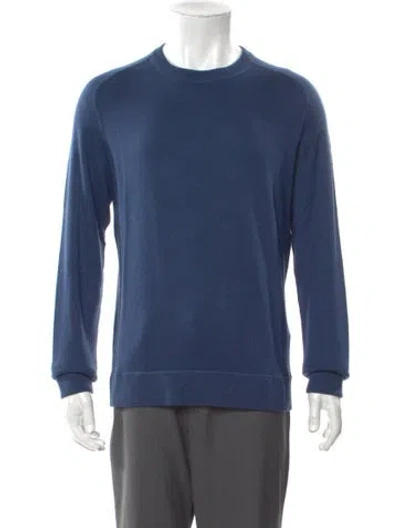 Pre-owned Massimo Alba Cashmere Crew Neck Pullover W/ Tags In Blue
