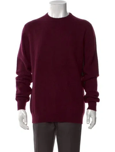 Pre-owned Massimo Alba Cashmere Crew Neck Pullover W/ Tags In Burgundy