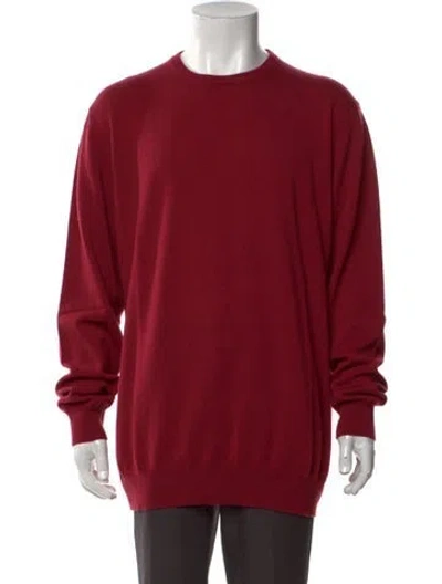 Pre-owned Massimo Alba Cashmere Crew Neck Pullover W/ Tags In Red