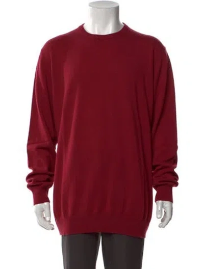 Pre-owned Massimo Alba Cashmere Crew Neck Pullover W/ Tags In Red