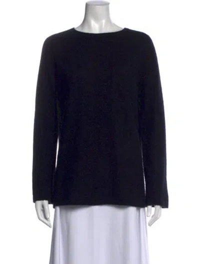 Pre-owned Massimo Alba Cashmere Crew Neck Sweater In Black