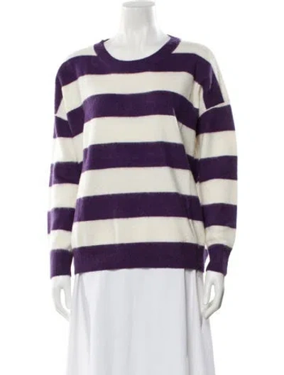 Pre-owned Massimo Alba Cashmere Striped Sweater In Purple