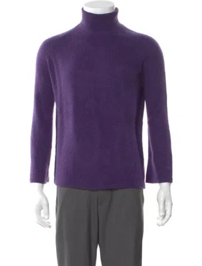 Pre-owned Massimo Alba Cashmere Turtleneck Pullover W/ Tags In Purple