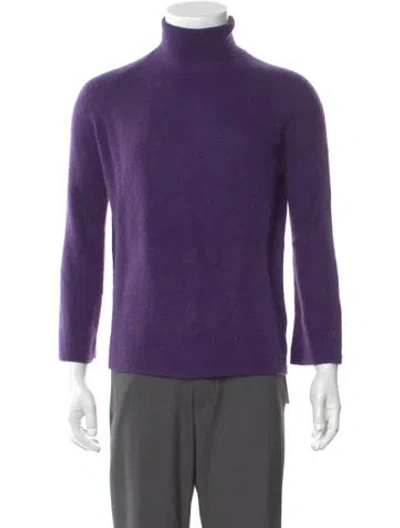 Pre-owned Massimo Alba Cashmere Turtleneck Pullover W/ Tags In Purple