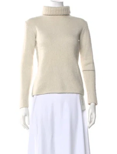 Pre-owned Massimo Alba Cashmere Turtleneck Sweater In Neutral