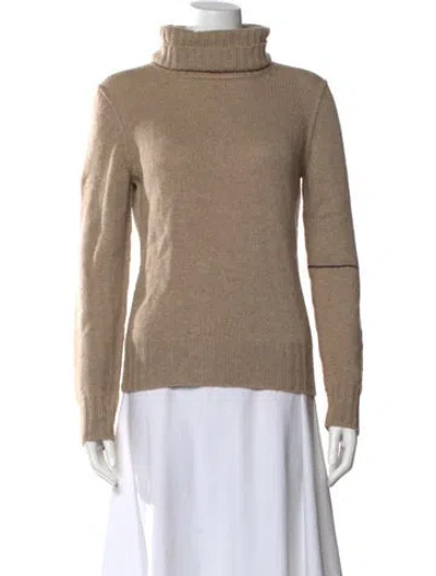 Pre-owned Massimo Alba Cashmere Turtleneck Sweater In Neutral