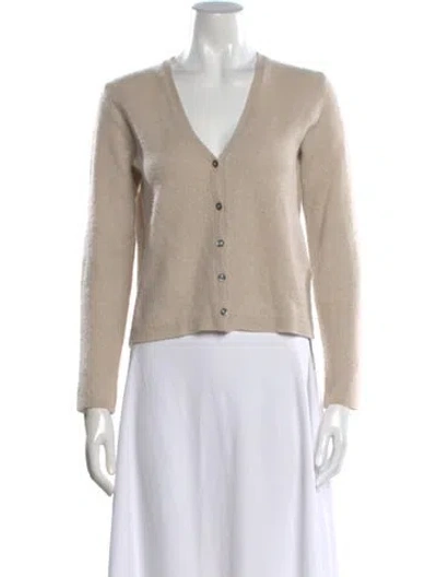 Pre-owned Massimo Alba Cashmere V-neck Sweater In Brown