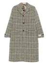Massimo Alba Checked Lapel Coat In Multi