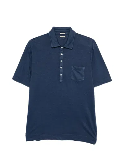 Massimo Alba Chest-pocket Polo Shirt In Blue