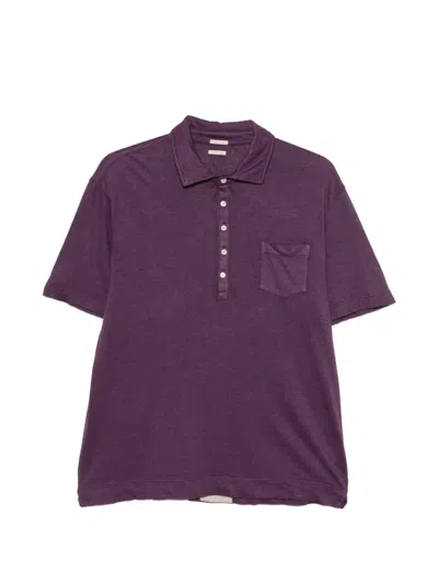 Massimo Alba Chest-pocket Polo Shirt In Purple