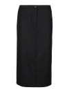 MASSIMO ALBA CLOTH SKIRT WITH ZIP FASTENING