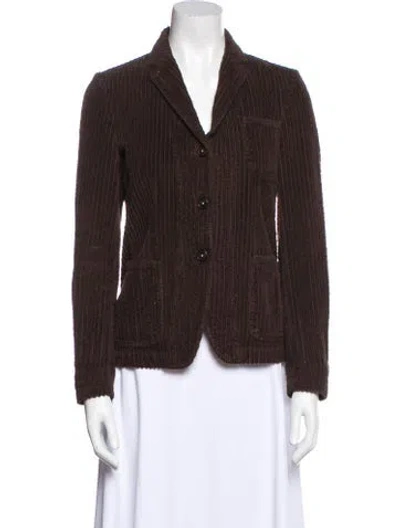 Pre-owned Massimo Alba Corduroy Blazer In Brown
