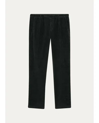 Massimo Alba Corduroy Cotton Pants In Green