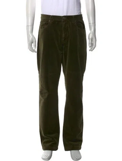 Pre-owned Massimo Alba Corduroy Pants In Green