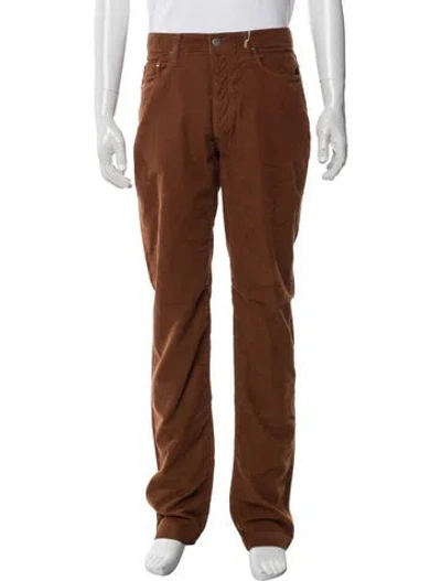 Pre-owned Massimo Alba Corduroy Pants W/ Tags In Brown