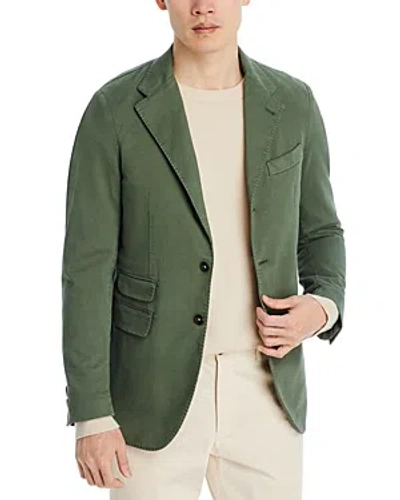Massimo Alba Cotton & Cashmere Garment Dyed Regular Fit Suit Jacket In Salvia