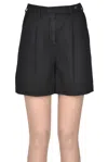Massimo Alba Wrap Buttoned Trousers In Black