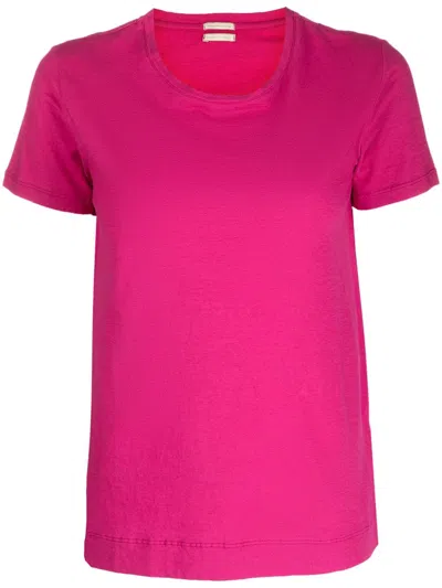 Massimo Alba Cotton Short Sleeved T-shirt In Pink