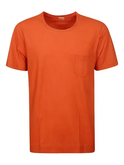 Massimo Alba Cotton T-shirt In Orange