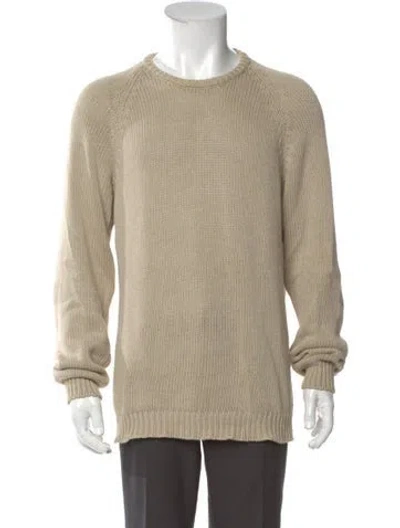 Pre-owned Massimo Alba Crew Neck Long Sleeve Pullover In Neutral